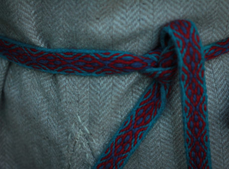 Ceinture Tissage aux cartes Hallstatt Bleu Rouge