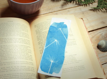 Marque-pages cyanotype plante III