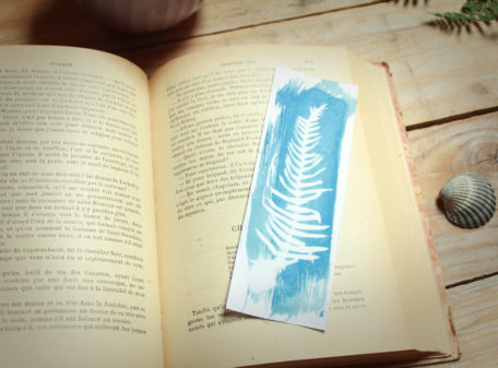 Marque-pages cyanotype plante IV