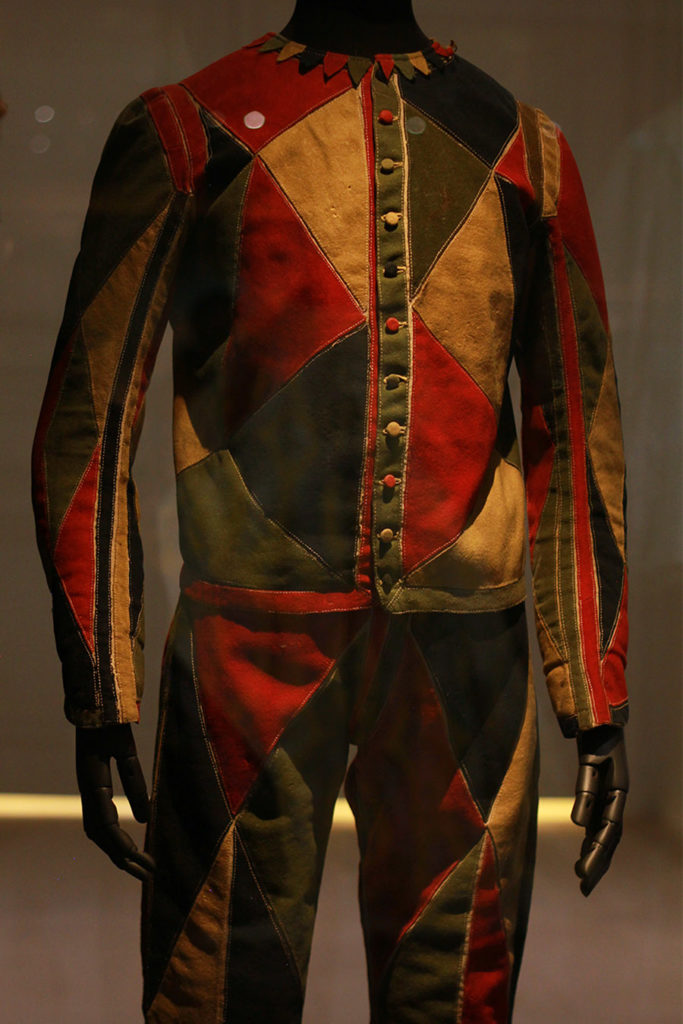 Costume d'arlequin 18ème siècle