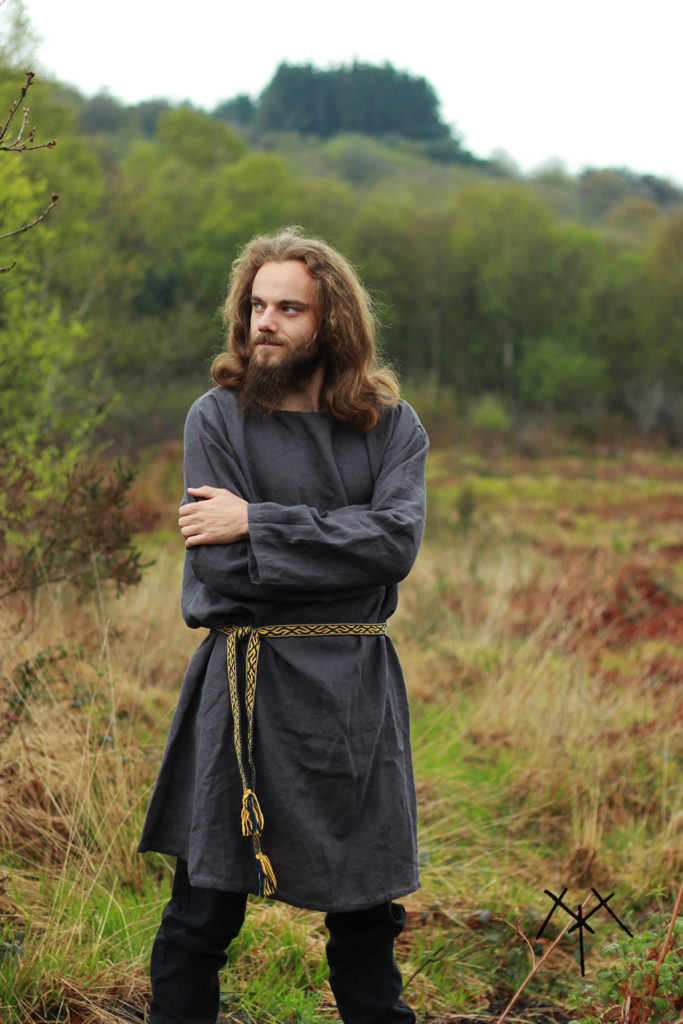 Costume Médiéval Homme Tunique Chevalier - Manches Longues, Ceinture, Pour Cosplay, Renaissance, Halloween - 2